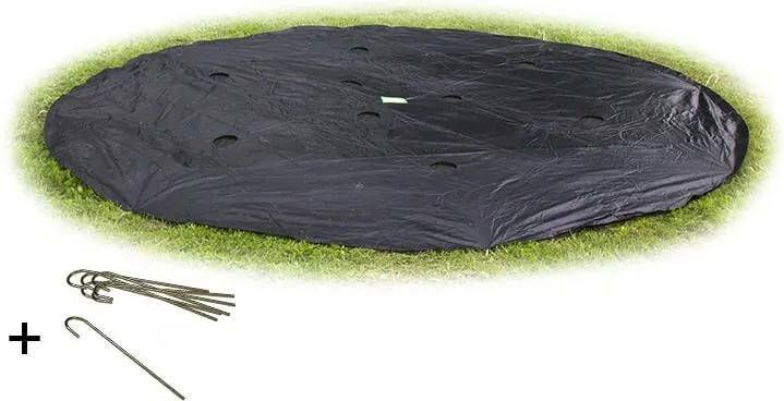 EXIT Toys Exit Supreme Ground Level Ingraaftrampoline Afdekhoes Rond 427 Cm Zwart