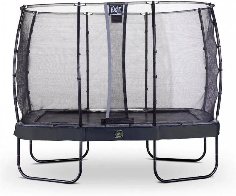 EXIT Toys Exit Elegant Premium Trampoline Met Veiligheidsnet Deluxe Rechthoekig 214 X 366 Cm Zwart