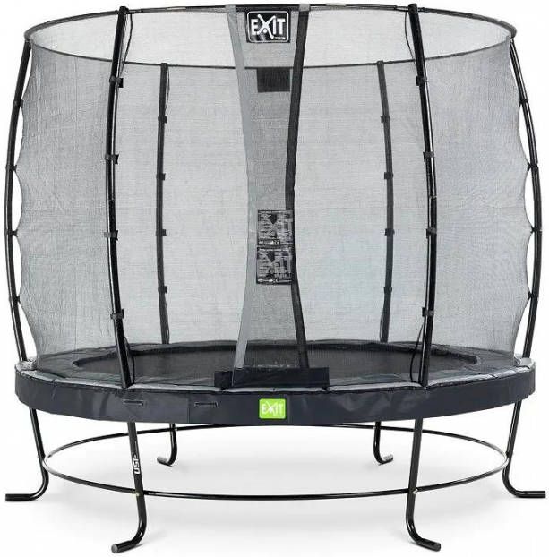 EXIT Toys Exit Elegant Trampoline Met Veiligheidsnet Deluxe Rond 251 Cm Zwart