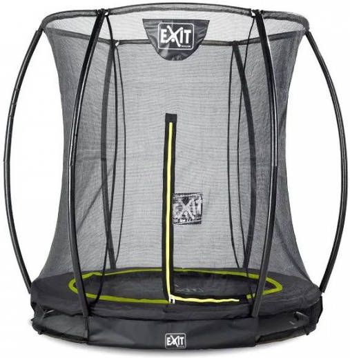 EXIT Toys Exit Silhouette Verlaagde Trampoline Met Veiligheidsnet Rond 183 Cm Zwart