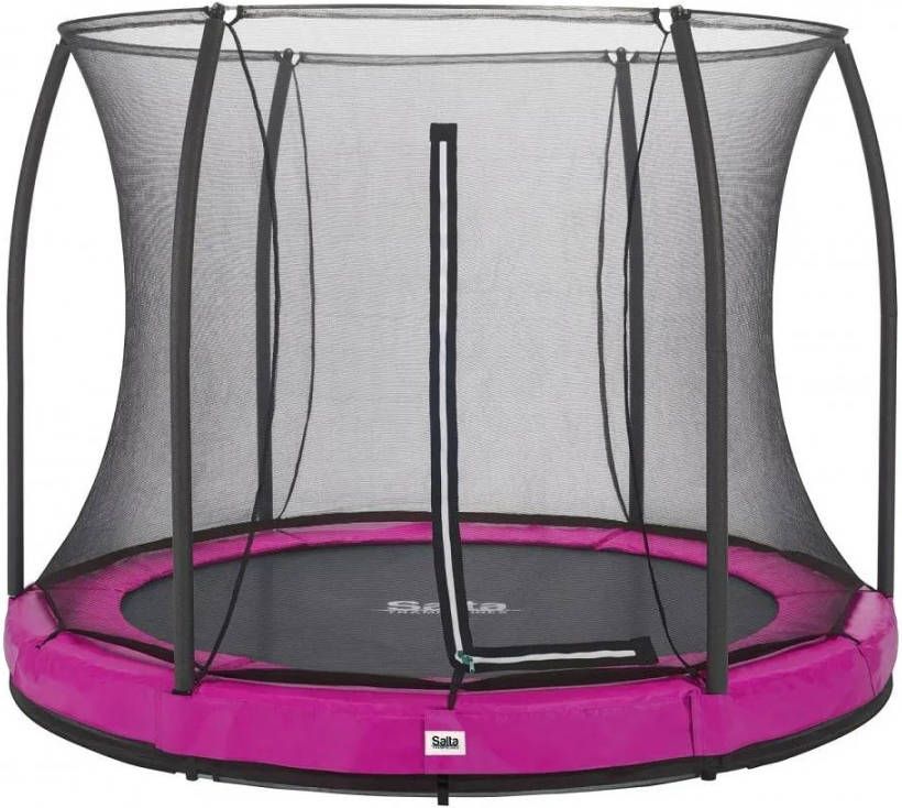 Salta Comfort Edition Ground Trampoline met Veiligheidsnet 183 cm Roze