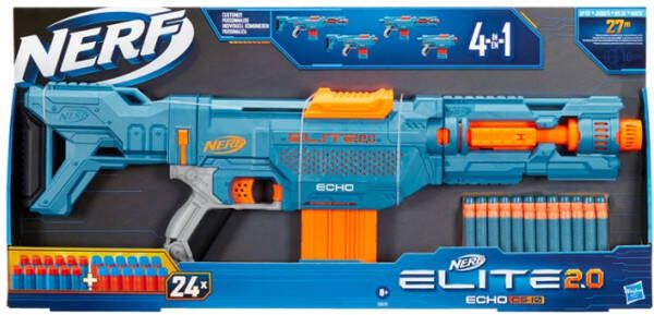NERF Speelpistool Elite 2.0 Echo Cs 10 Blauw 2 delig