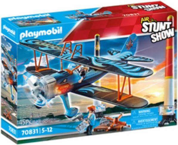Playmobil ® Constructie speelset Dubbeldekker "fenix"(70831 ), air stuntshow(45 stuks )