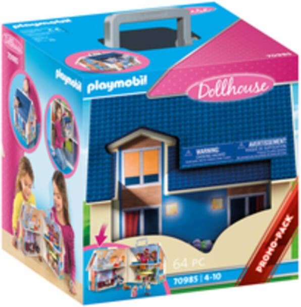 Playmobil ® Constructie speelset Meeneem poppenhuis(70985 ), Dollhouse Gemaakt in Europa(64 stuks )
