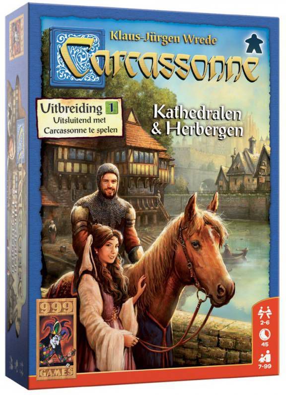 999 Games Carcassonne: kathedralen & herbergen Uitbreidingsspel
