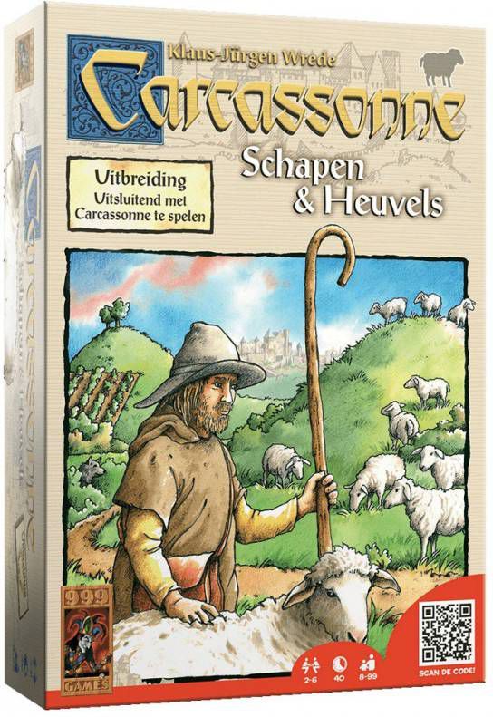 999 Games Carcassonne Uitbreiding Schapen En Heuvels Spel