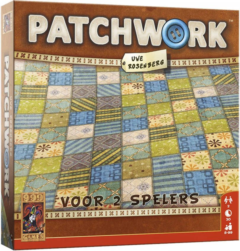 999 Games Patchwork 2 Persoons Bordspel