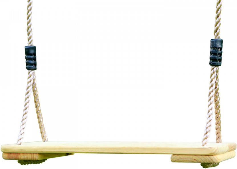 AXI Houten Schommelzitje/Schommel Met Ophangringen En Stelachten In Gegalvaniseerd Staal