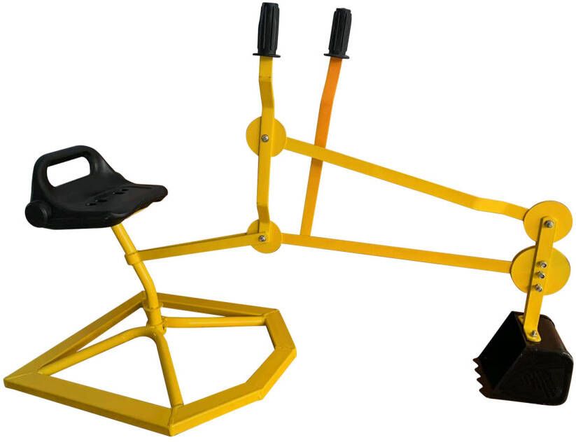 AXI Justin Graafmachine Voor In De Zandbak In Geel & Zwart Speelgoed Van Metaal Voor Peuters