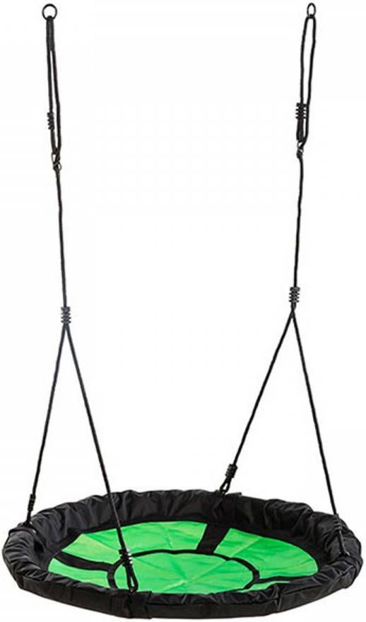 AXI Swibee Nestschommel In Zwart/Groen Van Textiel Nest Schommelzitje Voor Kinderen