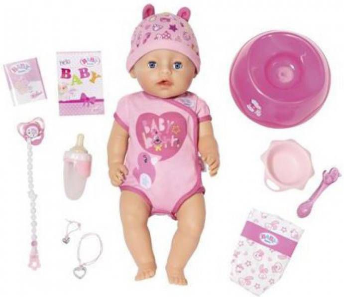 BABY born Soft Touch Girl Pop Met Blauwe Ogen