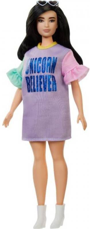 Barbie Fashionistas Tienerpop Paarse Jurk Meisjes 33 Cm
