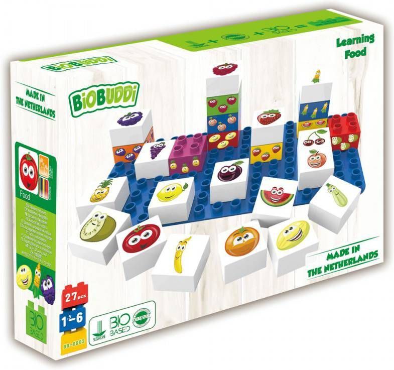 BiOBUDDi Bouwblokken set fruit 27 delig BB 0003