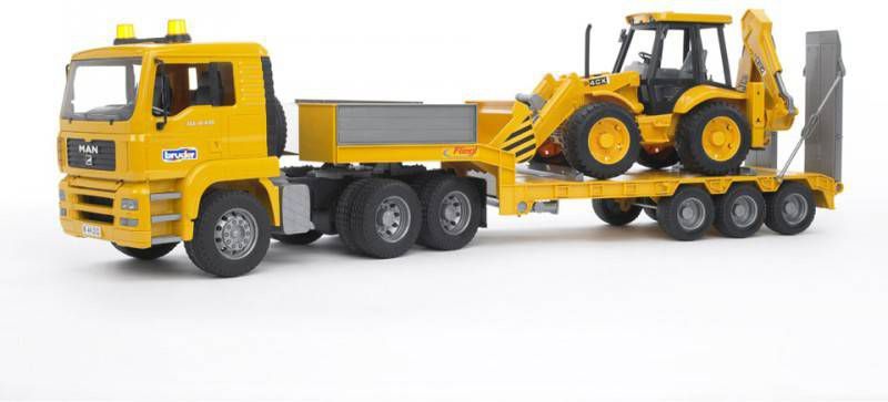 Bruder ® MAN TGA Dieplader met JCB 4CX Graafmachine 02776 Jongen