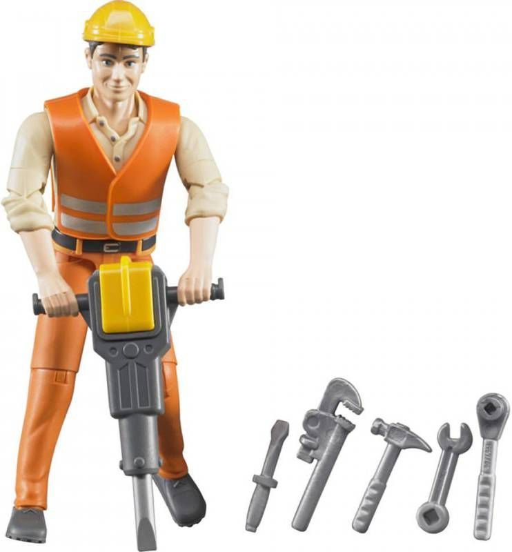 Bruder ® Accessoires Bouwvakker met toebehoren Jongen