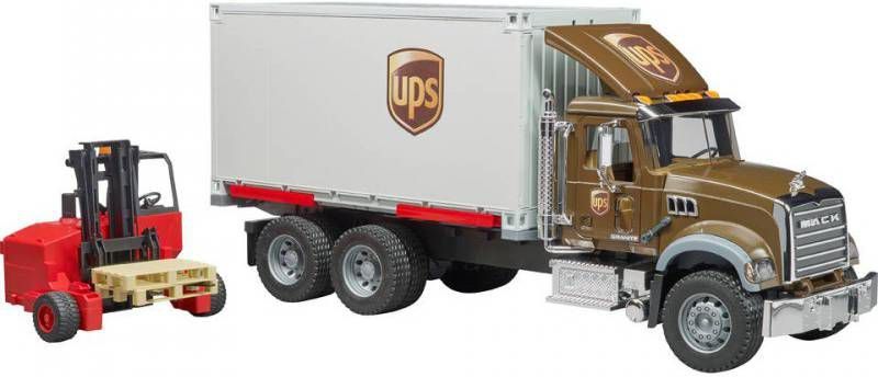 bruder ® MACK Granite UPS Logistiek-Vrachtwagen met heftruck 02828 Jongen