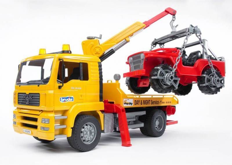 Bruder ® MAN TGA Sleepwagen met SUV 02750 Jongen