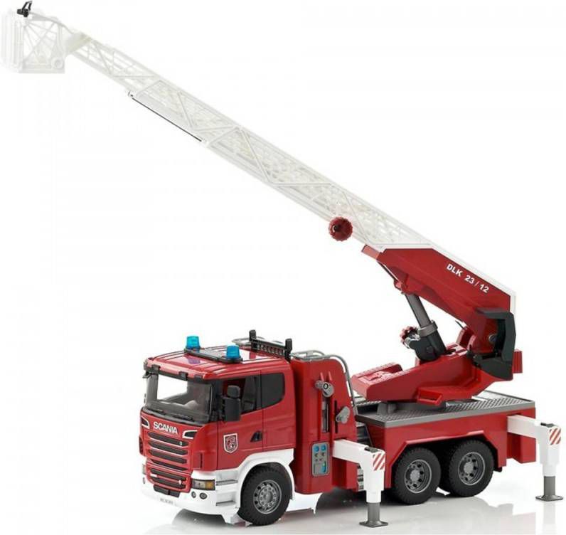 Bruder Scania Brandweerauto Met Uitschuifladder En Pomp