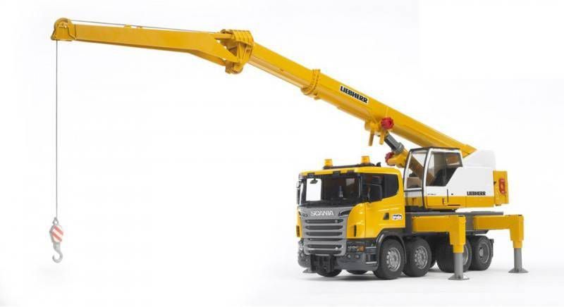 Bruder ® Scania R-Serie Liebherr kraanwagen 03570 Jongen