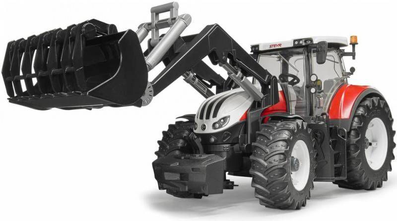 Bruder ® Steyr 6300 Terrus CVT met Frontlader 03181 Jongen