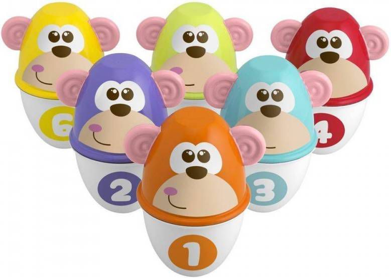 Chicco Bowlingset Monkey Strike 7 delig