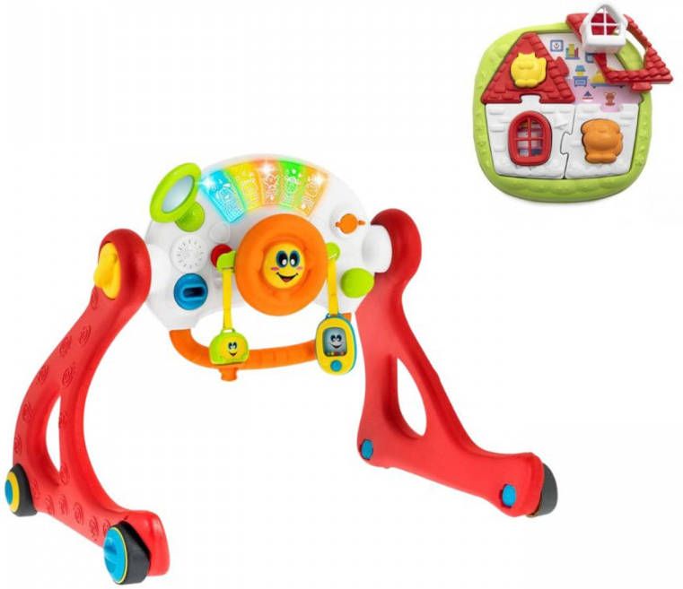 Chicco Bundel Baby Gym Vier Posities & Puzzel 2 in 1 Huispuzzel