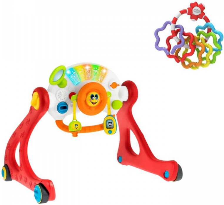 Chicco Bundel Baby Gym Vier Posities & Rammelaar Regenboog Speelringen
