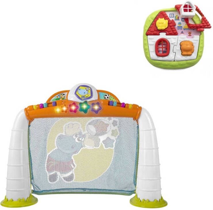 Chicco Bundel Elektronisch Voetbaldoel & Puzzel 2 in 1 Huispuzzel