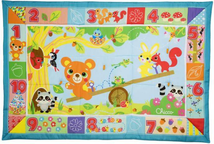 Chicco  Speeldeken XXL bosdieren Kleurrijk