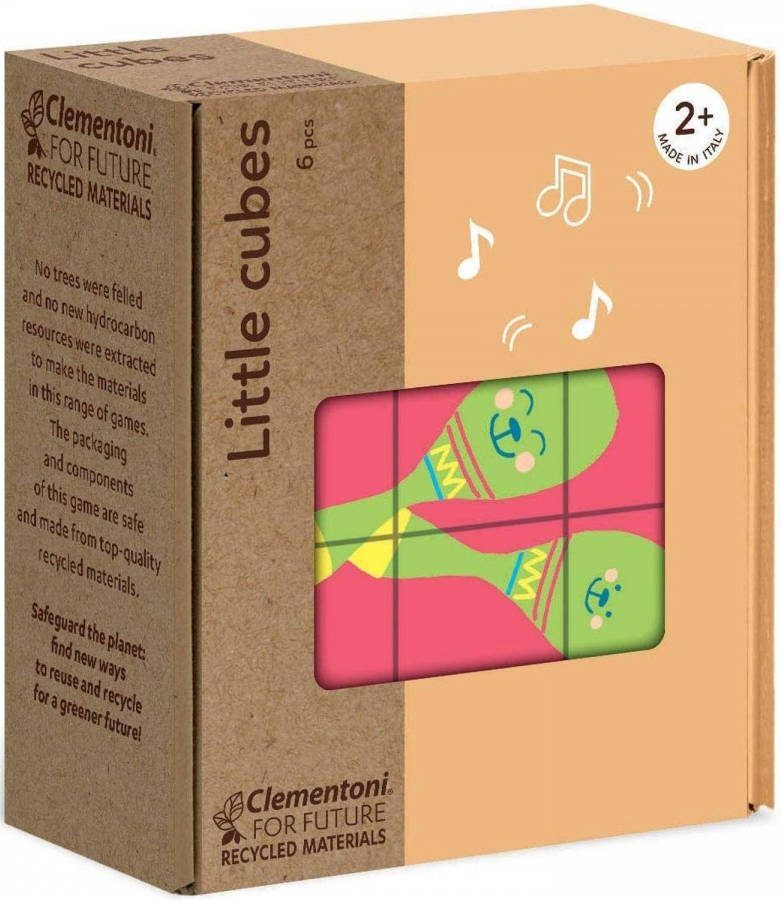 Clementoni Blokkenpuzzel Little Cubes Child Junior Hout 6 delig
