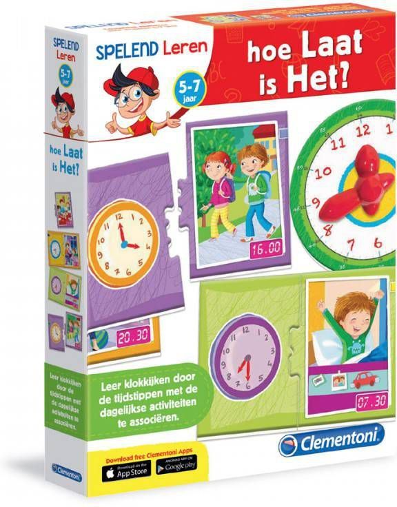 Clementoni Hoe Laat Is Het? Leerspel
