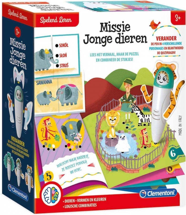 Clementoni Interactie Pen Dierenquiz Junior 6 delig