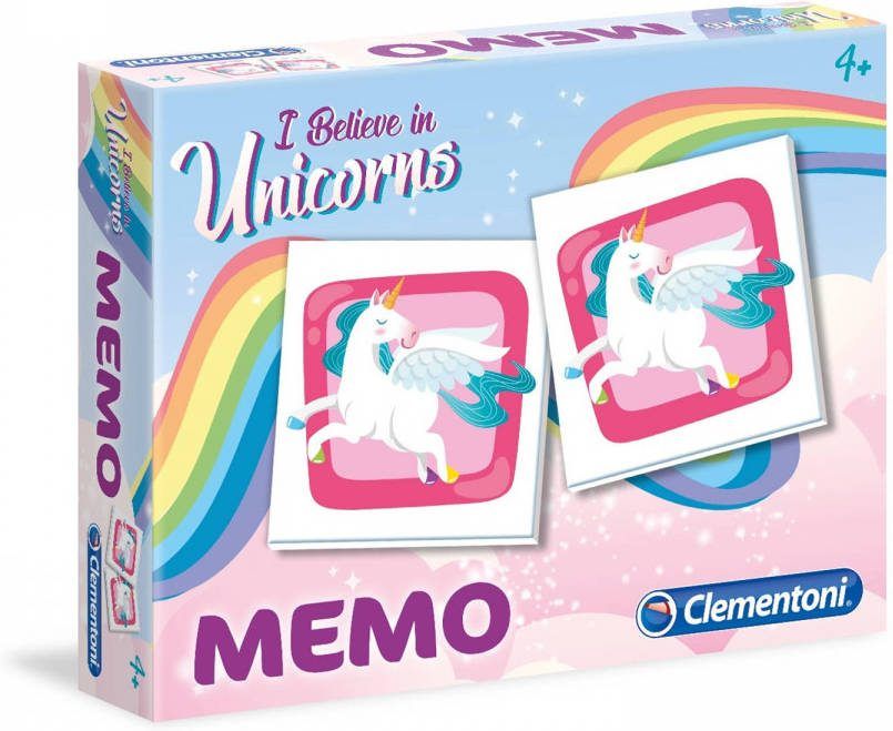 Clementoni Memory Eenhoorns Multicolor 48 Kaarten