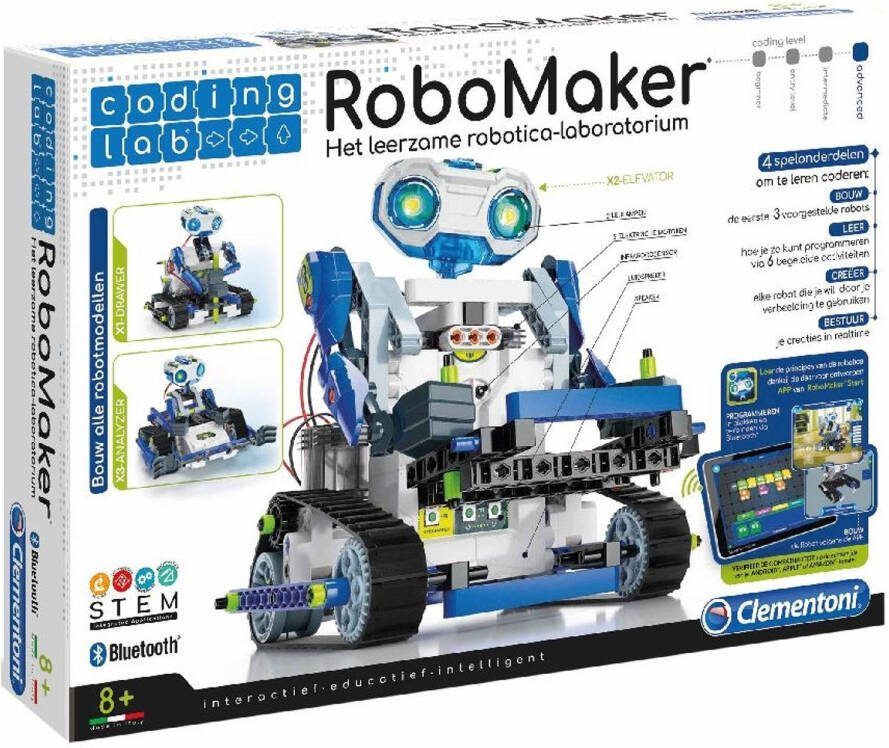 Clementoni Robomaker Coding Lab Programmeerbaar