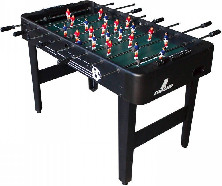 Cougar Offside Voetbaltafel In Zwart Tafelvoetbal Tafel Incl. 2 Ballen En Scoreteller