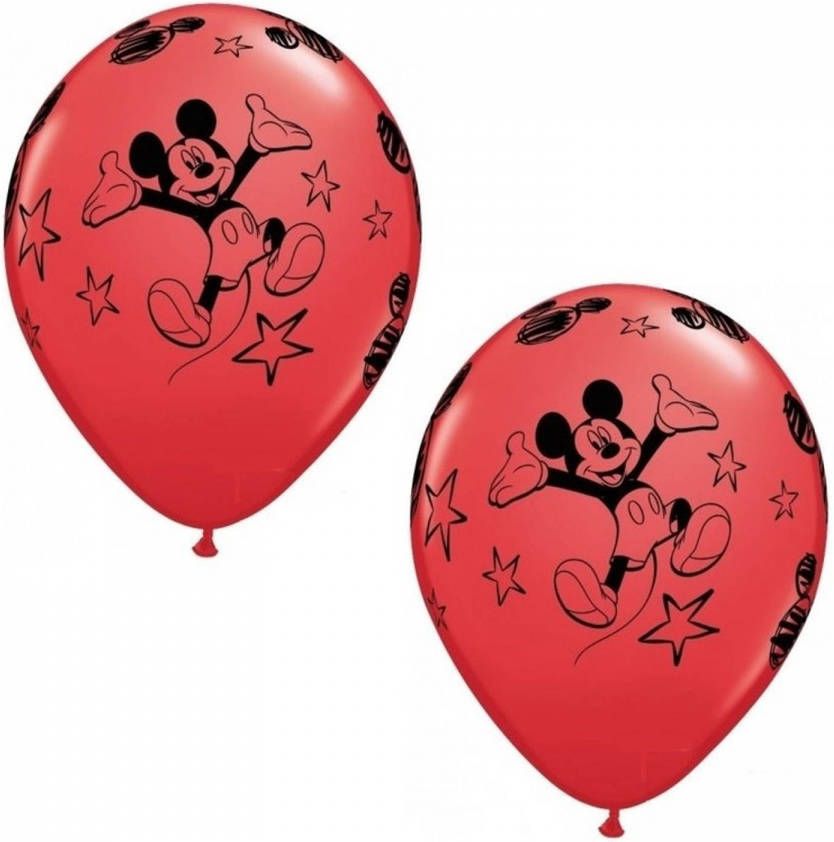 Disney 6x Stuks Setje Mickey Mouse Ballonnen 30 Cm Ballonnen