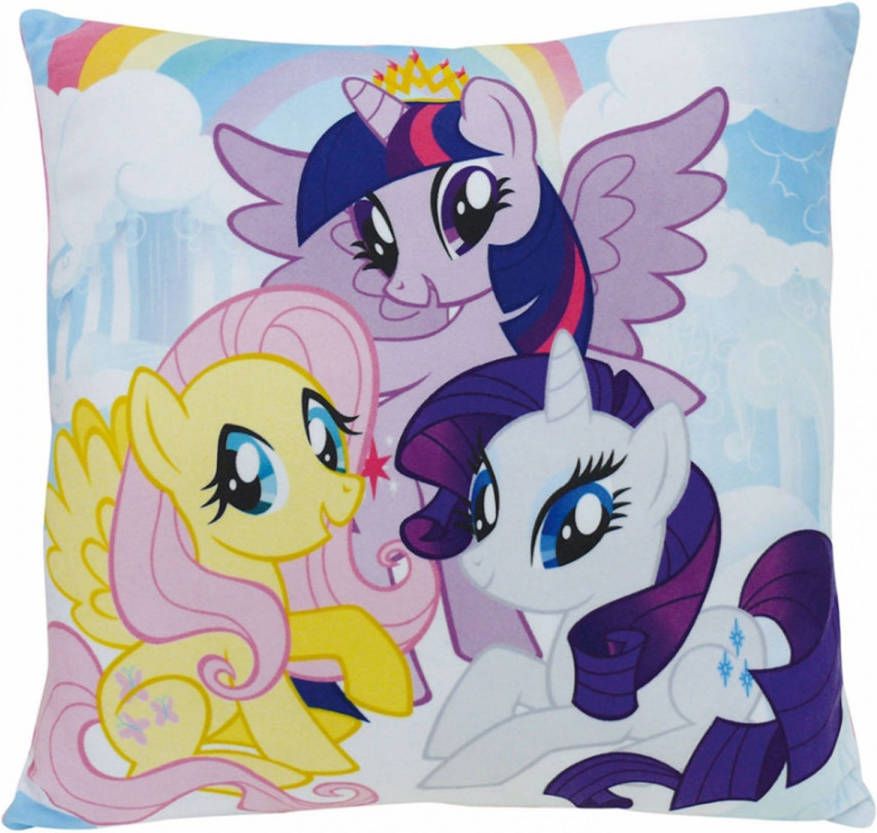 Disney Sier/bankkussens My Little Pony Thema 35 X 35 Cm Knuffelkussen