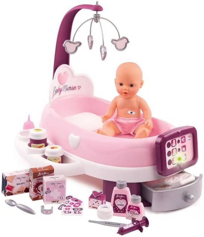 Dobeno Smoby Babyverpleegsterskwekerijelektronica + Pee 24 Accessoires