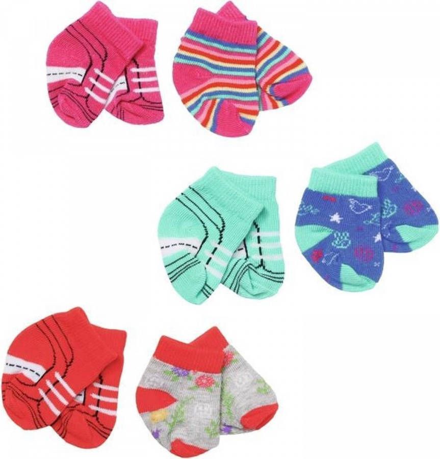 Masskas Zapf Baby Born Trend Socks 2x, 3 Ass. 43cm