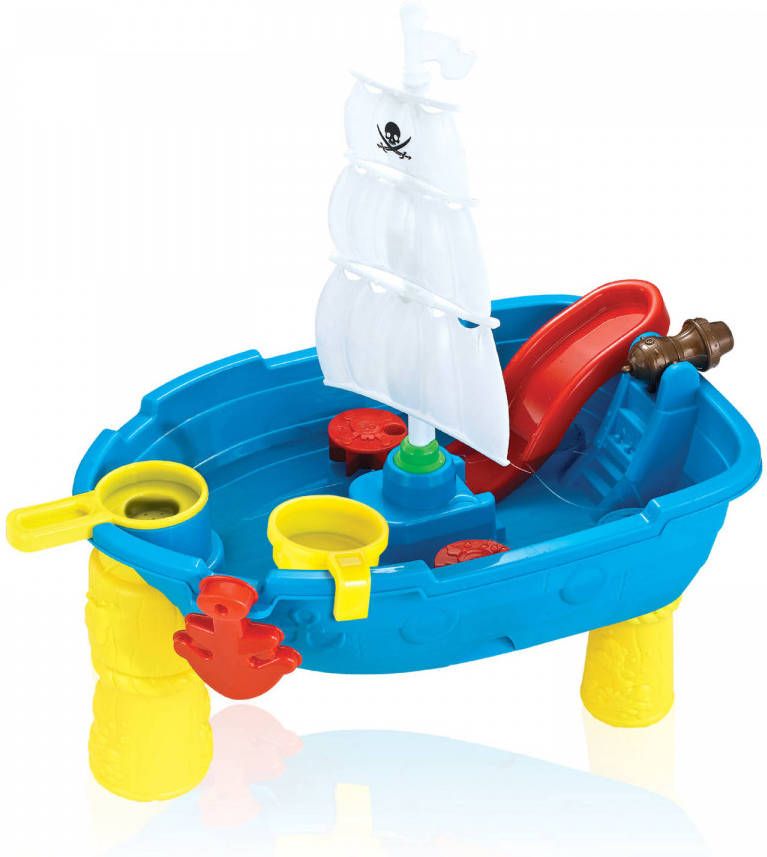 Eddy Toys Zand En Watertafel Piraten Met 12 Accessoires Buitenspeelgoed 54 X 45 X 31 Cm
