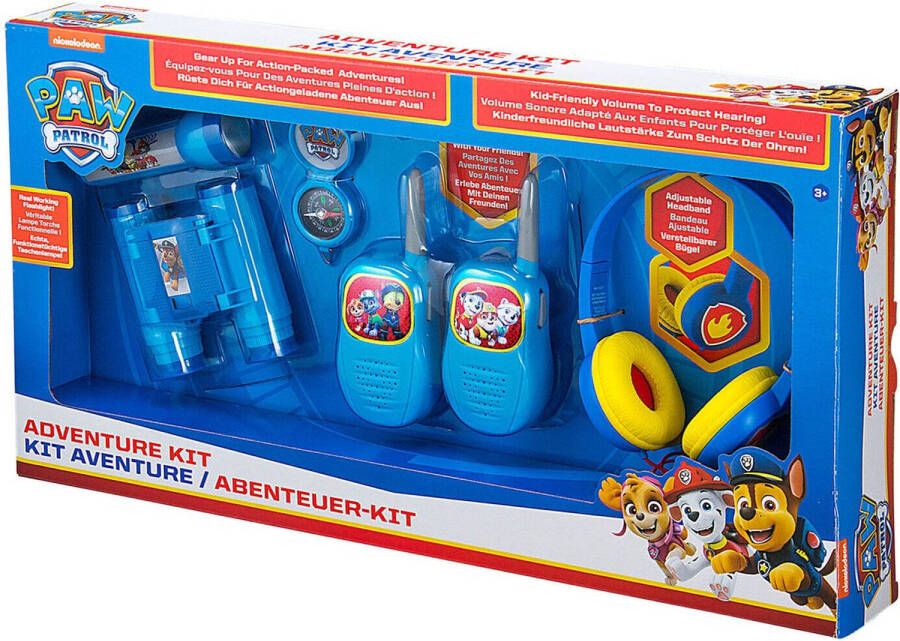 Ekids Paw Patrol Avonturenset Spionageset Walkie Talkies Kompas Verrekijker Koptelefoon Zaklamp