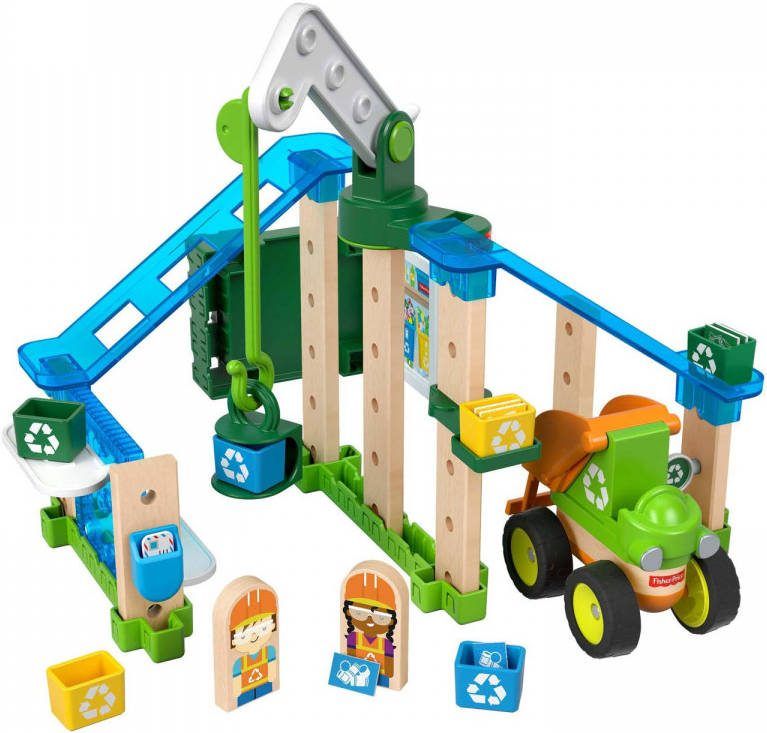 Fisher price Bouwpakket Wonder Makers Recycling Centrum Hout 35 delig