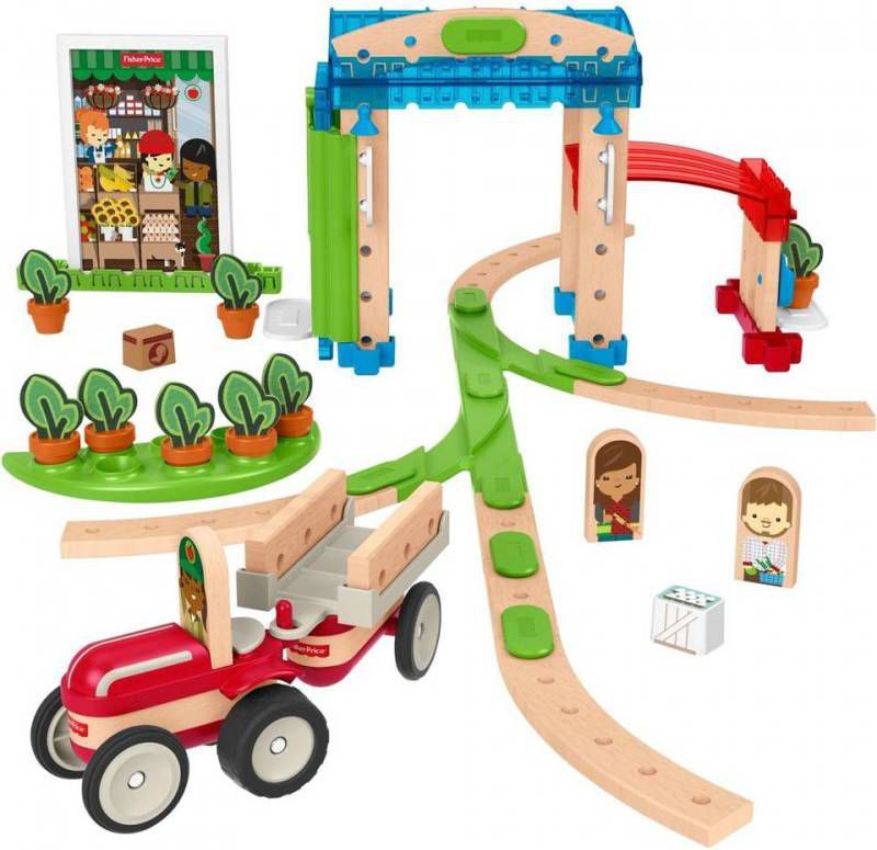 Fisher price Bouwpakket Wonder Makers Stad Hout 75 delig