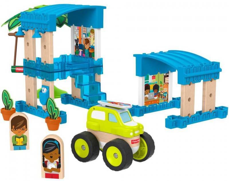 Fisher price Bouwpakket Wonder Makers Strandhuis Hout 35 delig