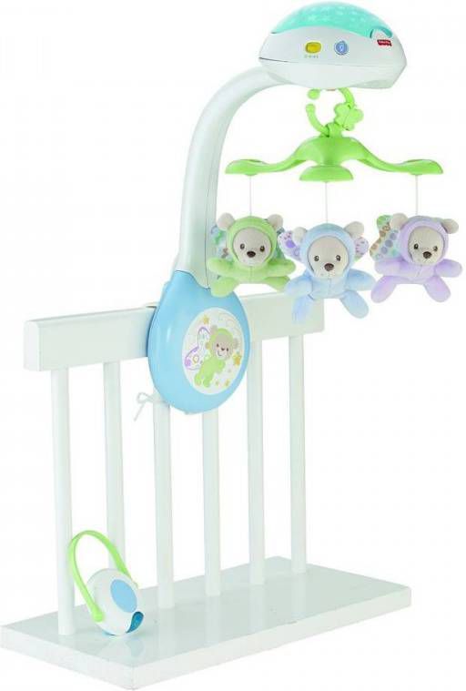 Fisher Price® Mobile 3 in 1 Vlinderdromen mobiel met sterretjes projectie op het kamerplafond
