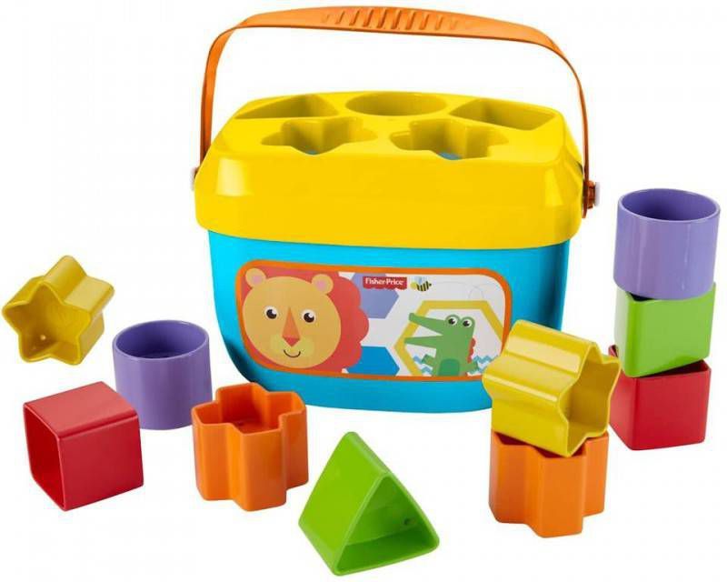 Fisher price Baby&apos, s Eerste Blokken Blokkendoos 18x12x12 Cm