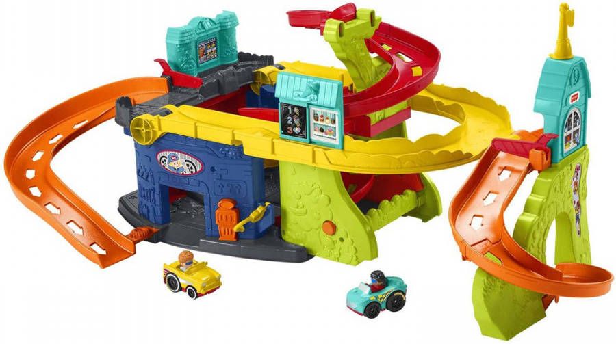 Fisher price Little People Zit En Sta Wheelies Garage Racebaanset