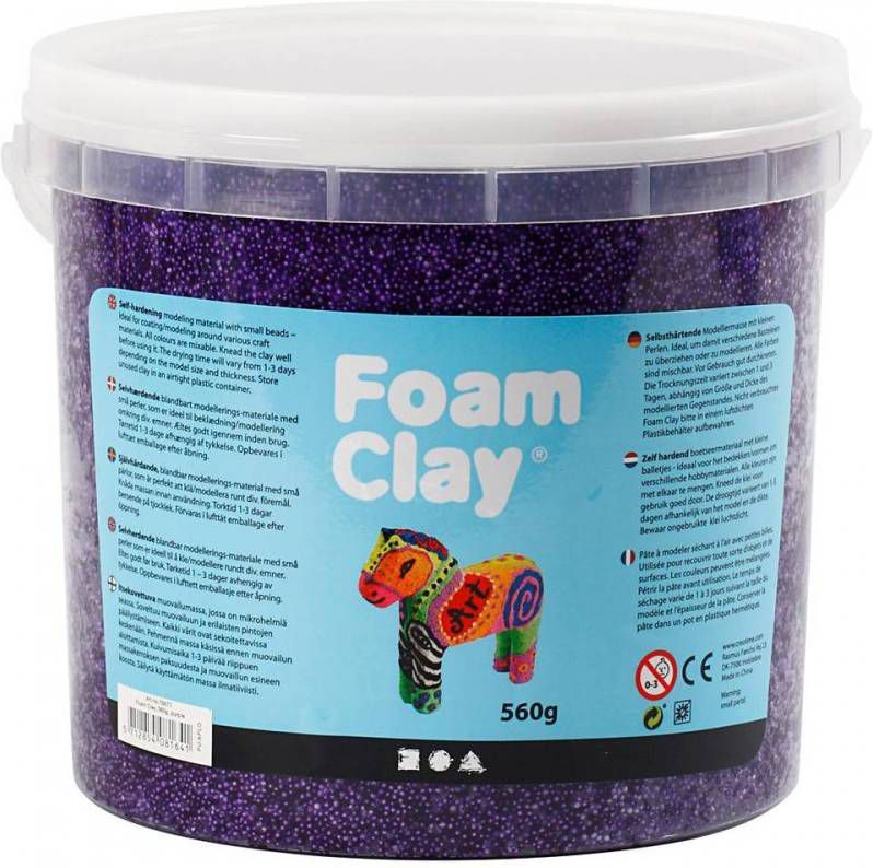 Foam Clay Donkerpaars 560 Gram