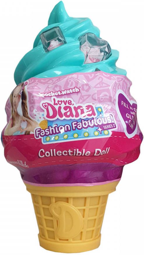 Goliath Love, Diana Ijsje 9cm Verzamel Pop Met Accessoires 1 Stuk Assorti Uitgeleverd