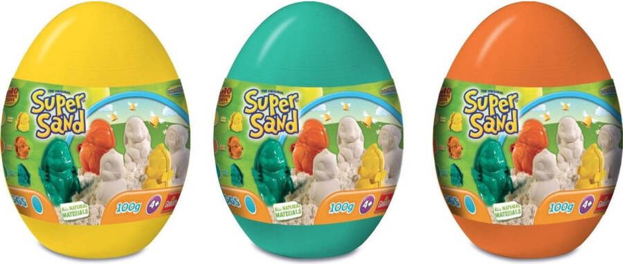 Goliath Super Sand Eggs Ei Met Vormpje En 100g Super Sand 1 Stuk Assorti Uitgeleverd